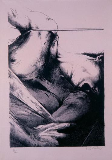 Noche oscura de San Juan de la Cruz, 1977 - Litografía sobre papel arches - 53 X 38 cm